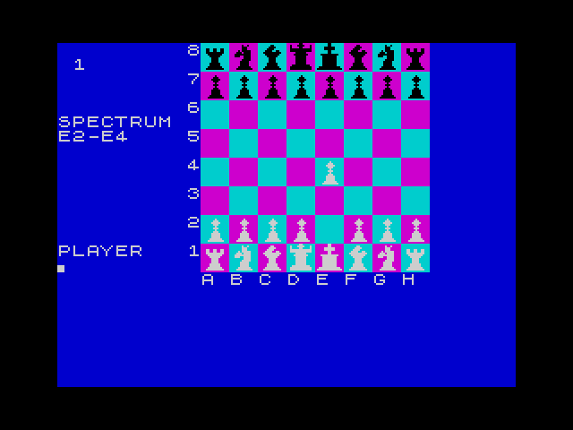 Spectrum Chess II screenshot 3 for ZX Spectrum